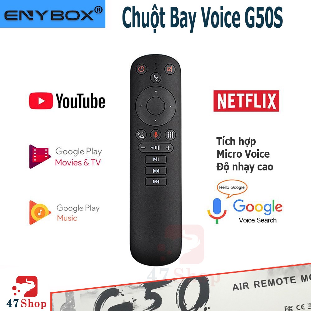 Điều khiển chuột bay tìm kiếm giọng nói một chạm Remote Mouse Air G50s