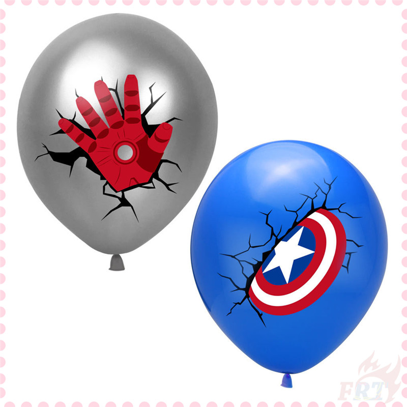 ❀ Marvel Superhero Series 02 Latex Balloons ❀ 1Pc 12inch Captain America / Iron Man / Spider Man Latex Latex Balloons Party Decoration Happy Birthday Party Supplies Baby Shower Decoration