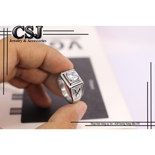 NHẪN INOX NAM CHẠM THỜI TRANG HÀN QUỐC