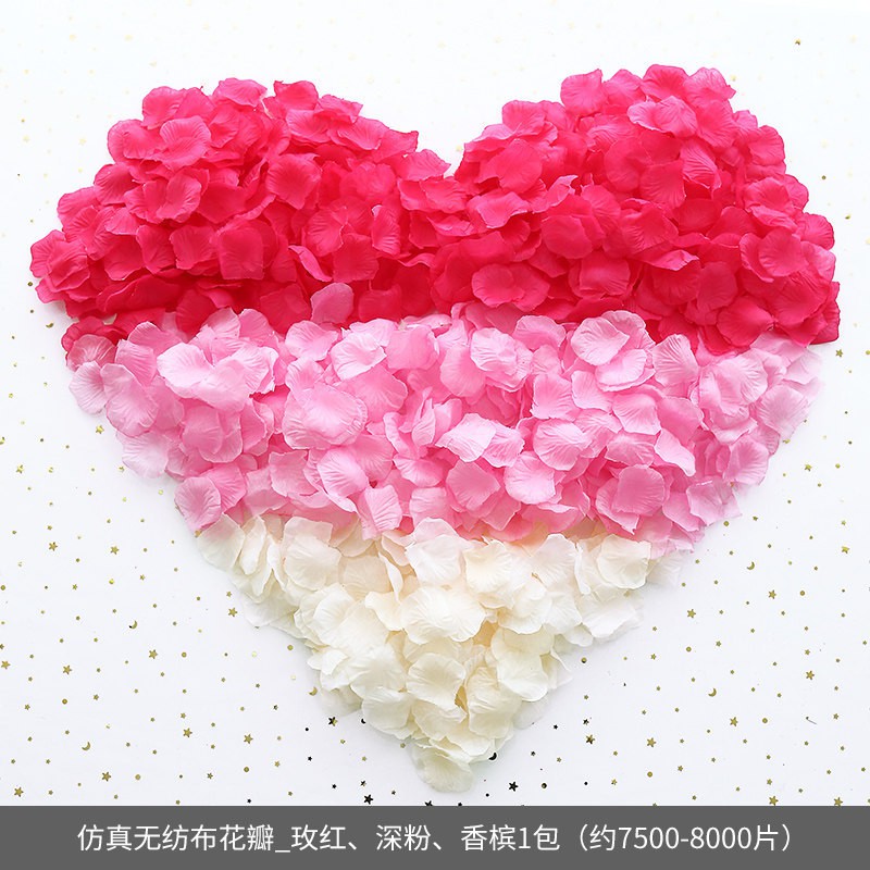 300 Cánh Hoa Hồng Giả Bằng Lụa Dùng Trang Trí Tiệc Cưới