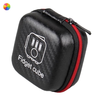 Hộp Khóa Kéo Đựng Đồ Chơi Fidget Cube Prime Replica Kèm Hộp Đựng Màu Đen YKSF