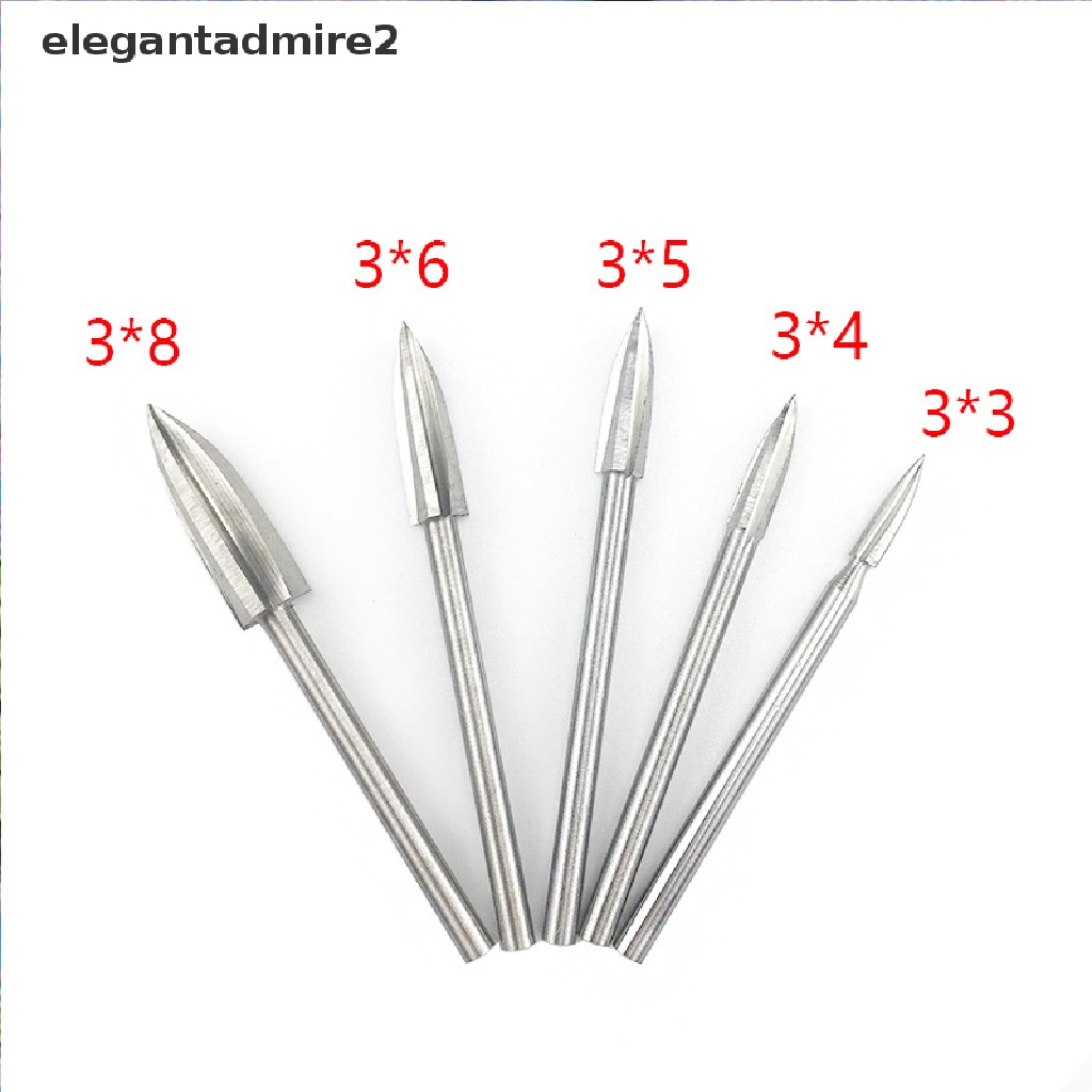 [gele] 5PCS/set Wood Carving And Engraving Drill Bit Milling Cutter Carving Root Tools [ele]