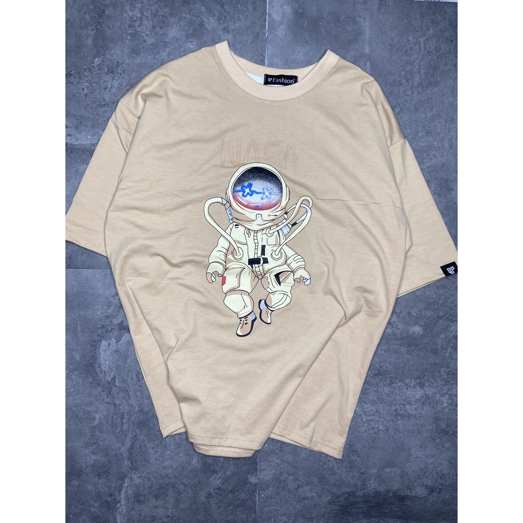ÁO THUN UNISEX NASA OFFICAL, ÁO PHÔNG FORM RỘNG LOGO NASA COTTON OVERSIZE