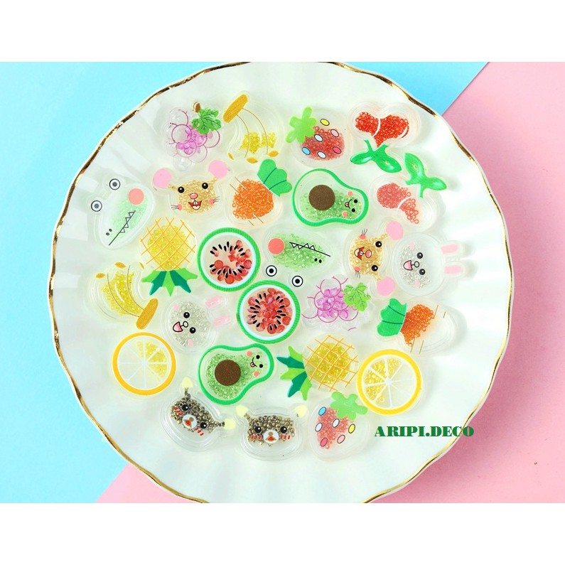 Charm Hoạt hình lắc lắc hạt cườm B77 /Nguyên liệu làm slime resin trang trí