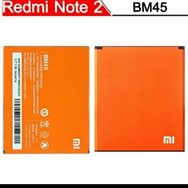 Pin xiaomi redmi note 2 / BM45 zin bảo hành 6 tháng