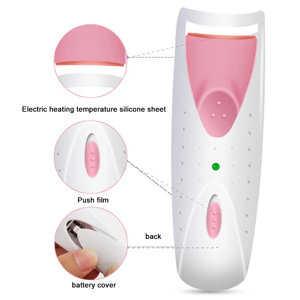 1 Dụng Cụ Uốn Lông Mi Bằng Nhiệt Điện Màu Sắc Ngẫu Nhiên