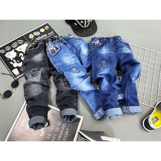 Quần jean dài phối màu thời trang hot cho.bé