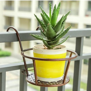 Combo 3 chậu tròn móc lan can kt 22*18*12cm