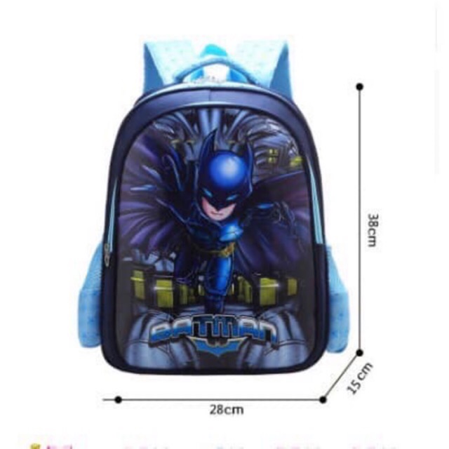 Balo cho bé học sinh tiểu học siêu nhân batman