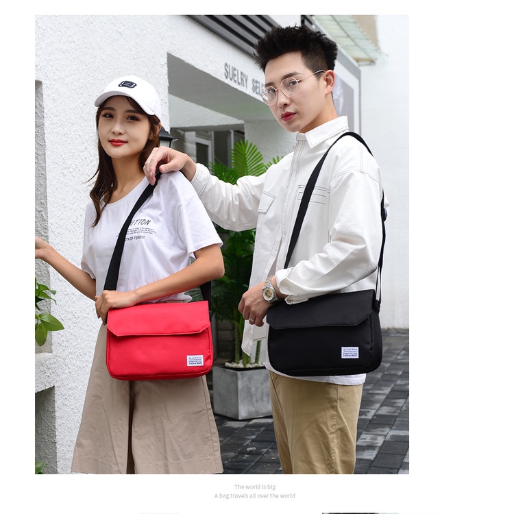 Túi đeo chéo nam nữ unisex Hàn Quốc, Túi đeo chéo thời trang vải Canvas độ bền cao - Lana | BigBuy360 - bigbuy360.vn