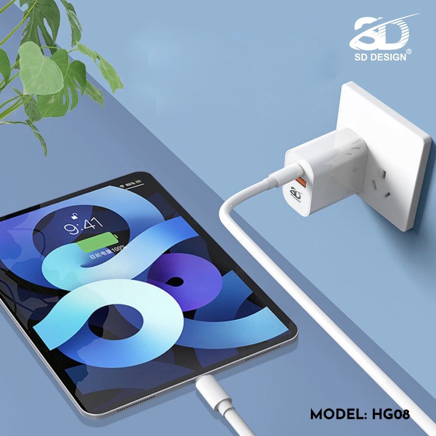 Củ sạc nhanh 20W chính hãng,2 Cổng,USB-C sạc type-C to và USB cho 6/7/8/X/11/12/13/Pro/Max/Plus,xạc nhanh QC 3.0