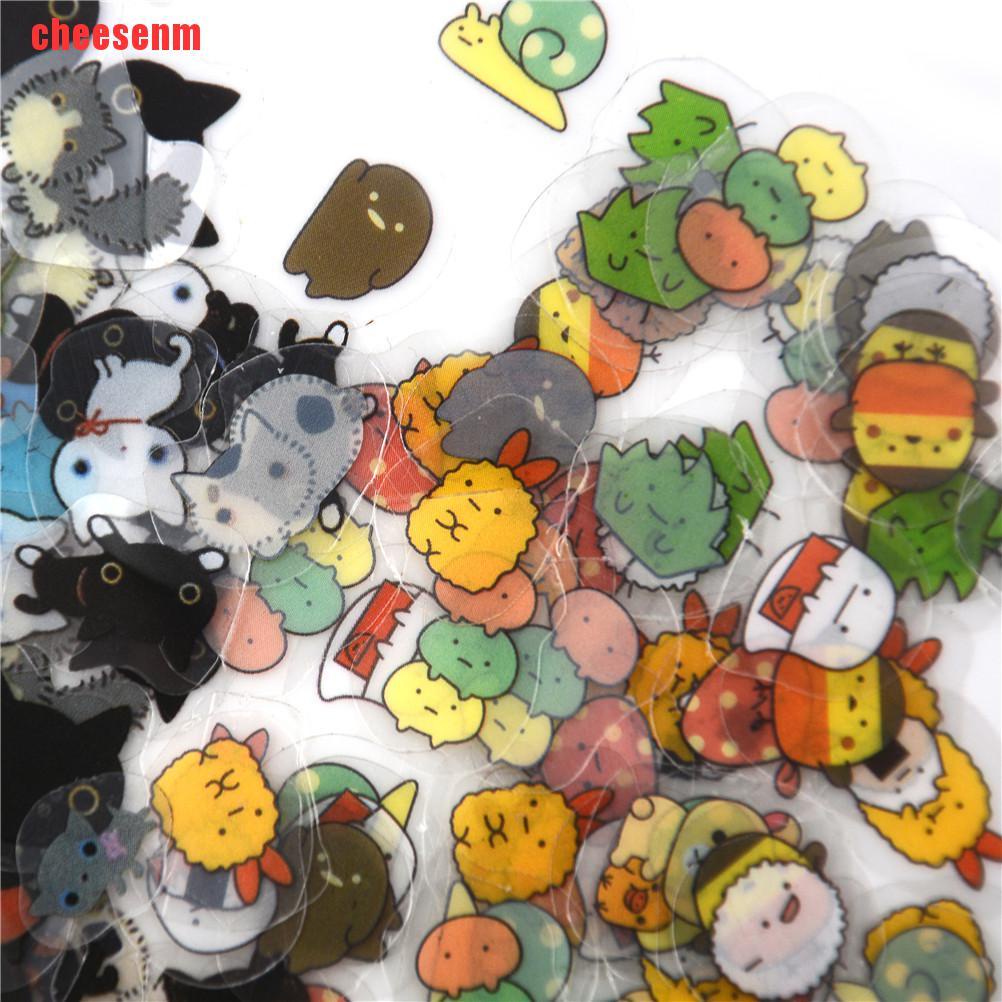 Set 80 Miếng Dán Giấy mini Dễ Thương Dùng Trang Trí Nhật Ký DIY