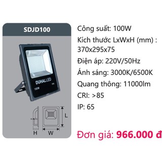 ĐÈN PHA LED 100W DUHAL SDJD100