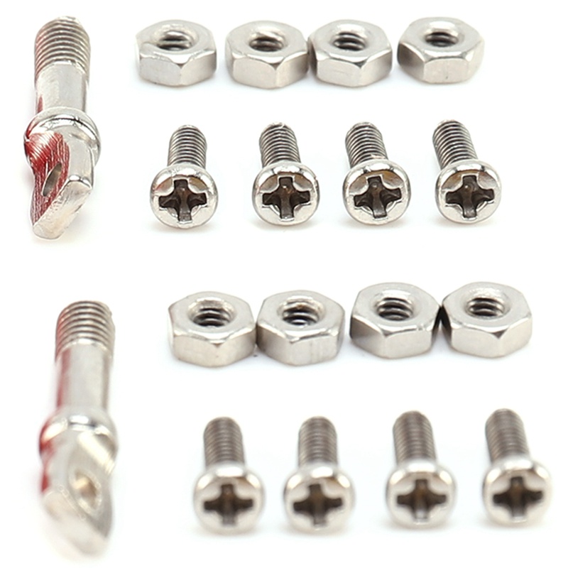 Bộ 2 Móc Kéo Cản Trước / Sau Bằng Kim Loại Gọn Nhẹ Cho Xe Hơi Wpl Rc