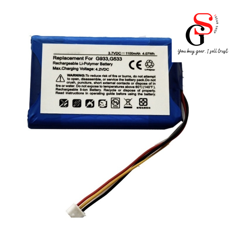 Pin thay thế cho tai nghe logitech G933 G533