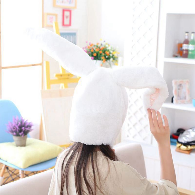 Mũ Tai Thỏ Nhồi Bông Phong Cách Nhật Bản Dễ Thương Dành Cho Người Lớn Và Trẻ Em
