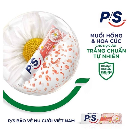 Kem Đánh Răng P/S Muối hồng &amp; Hoa cúc 180g