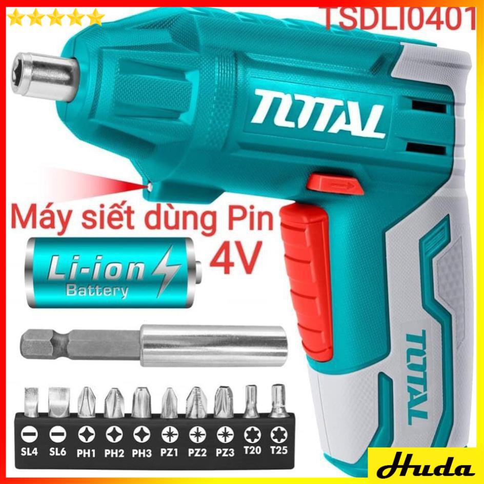 Máy siết vít dùng pinLithium 4V  Total  TSDLI0401