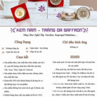 KEM NÁM SAFFRON HỦ 20g