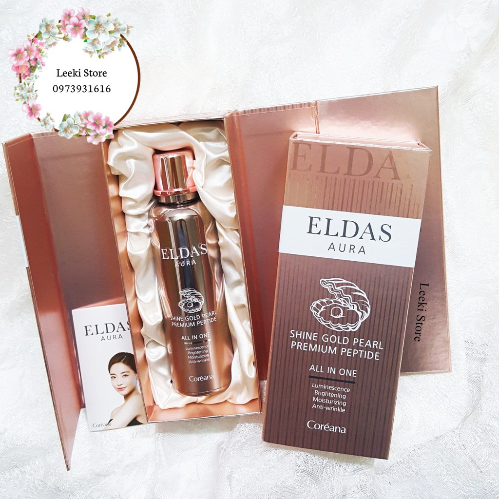 Serum Tế Bào Gốc Eldas Aura Coreana Shine Gold Pearl Premium Peptide