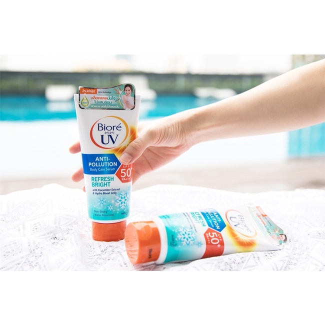 Tinh Chất Serum Chống Nắng Dưỡng Thể Biore UV Anti-Pollution Body Care Serum SPF50+ PA+++ 50ml
