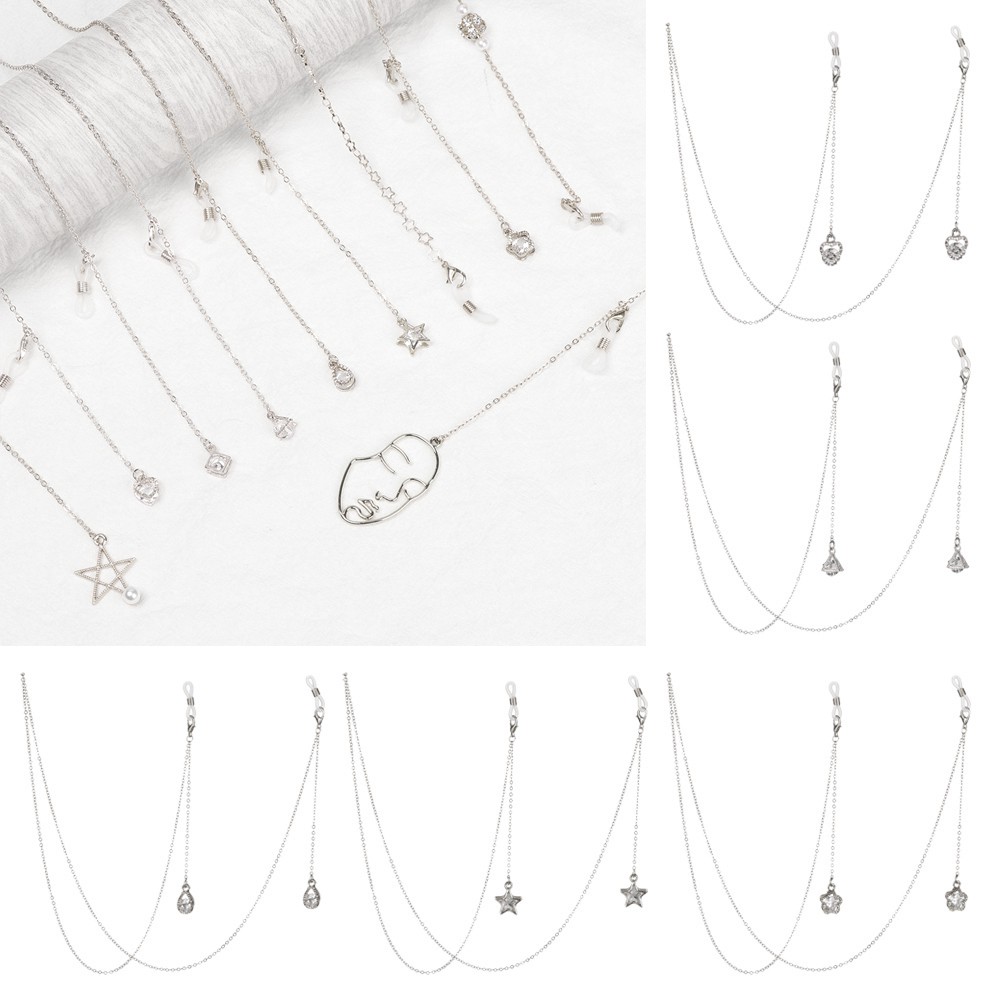 Dây Xích Kim Loại Giữ Mắt Kính Chống Trượt Phong Cách Thể Thao Thời Trang Cho Nam Và Nữ