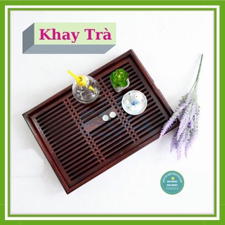 Khay trà giả gỗ sang trọng cho gia đình