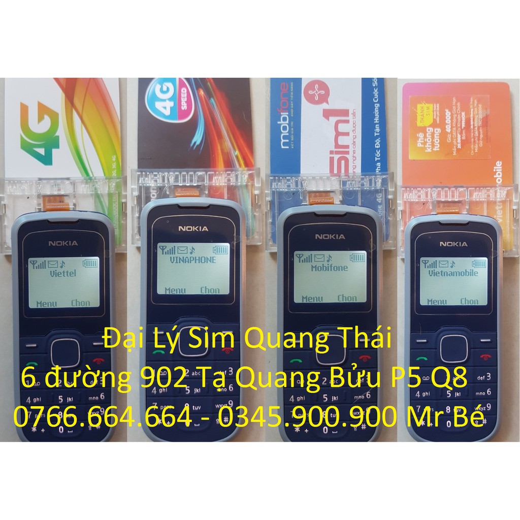 Trọn bộ Điện Thoại Kích SIM + Dụng Cụ Kích Sim Gắn Ngoài Chuyên Dụng Chính Hãng Nokia 1202 và Khay Wihua