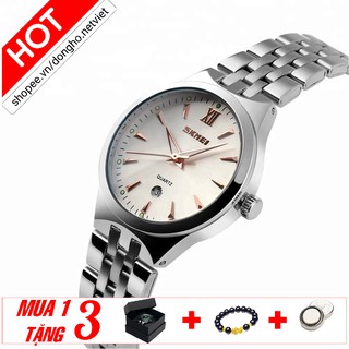 Đồng hồ nam SKMEI chính hãng cao cấp dây thép không gỉ phát quang chống nước cực tốt SK005 Đồng hồ Net Việt