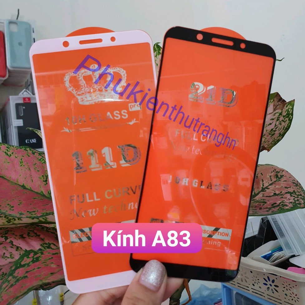 Kính cường lực full màn OPPO A83 - tặng phụ kiện dán