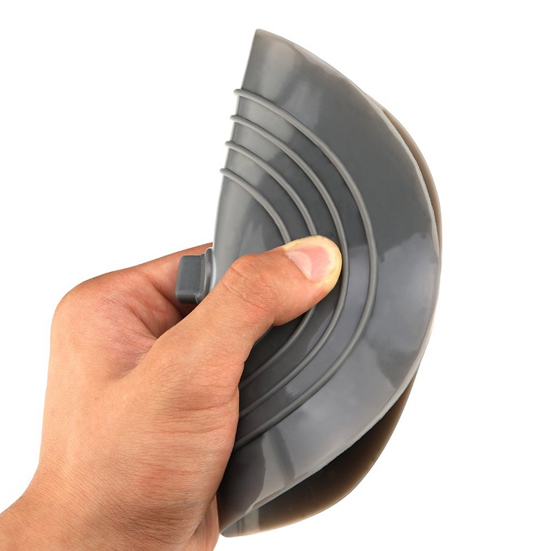 Bộ 2 Miếng Chặn Bồn Tắm Bằng Silicone Kích Thước 6 Inch Dùng Cho Nhà Bếp / Phòng Tắm (Màu Xám)