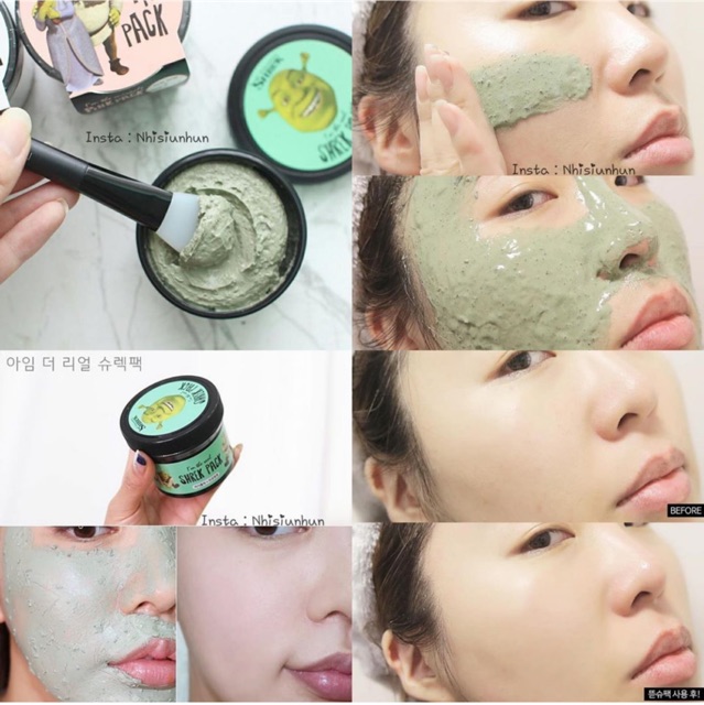 Mặt nạ ĐẤT SÉT BẠC HÀ I'm The Real Shrek Pack