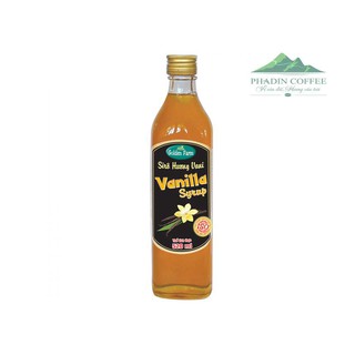 Siro Golden Farm chai thuỷ tinh 520ml Vani, nguyên chai