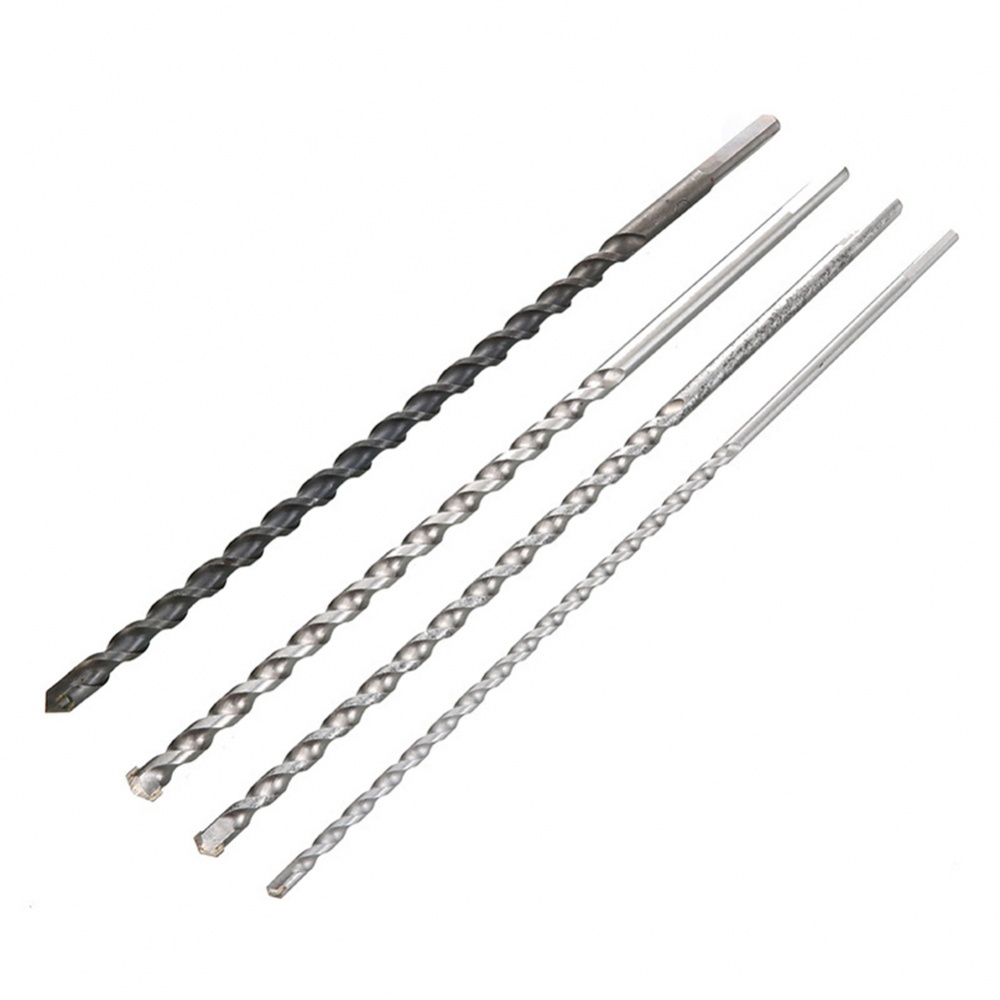Mũi Khoan Bê Tông Hình Tam Giác Bằng Hợp Kim 300mm Đường Kính 6/8/10/12mm Màu Sắc