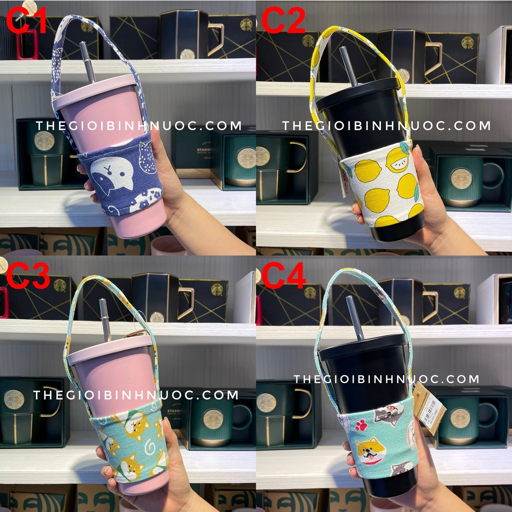 Túi Đựng Bình Nước Ly Trà Sữa Có Quai Xách