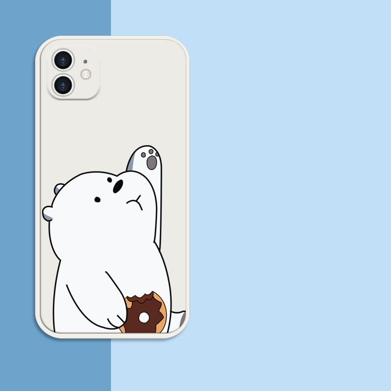 Ốp Điện Thoại silicone Mềm Chống Sốc In Hình Gấu Mập Dễ Thương Cho iPhone 12 pro XS max 13 mini 11 XR X 6 PLUS 7 8 6S