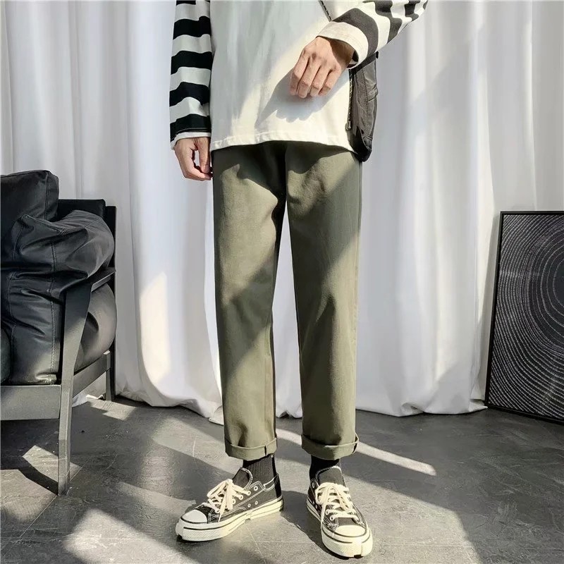 Quần Dài Lưng Thun Màu Trơn Thời Trang Dành Cho Nam Kích Thước S-5XL | BigBuy360 - bigbuy360.vn