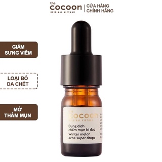 Dung dịch chấm mụn bí đao Cocoon 5ml giảm mụn sưng viêm nhanh chóng, làm dịu da Học Viện Quân Y Việt Nam