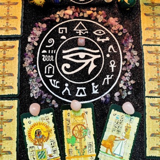 Khăn trải bài tarot Ai Cập (tặng túi dây rút), khăn trải tarot, thảm trải bài tarot Lilidatarot
