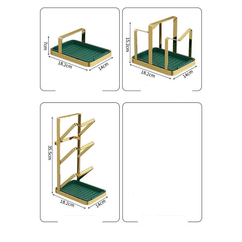Kệ Để Nắp Nồi Đa Năng Nhiều Tầng Không Cần Đục Lỗ Tiện Dụng Cho Nhà Bếp