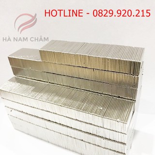 nam châm chữ nhật dài 20mm rộng 10mm dày 1mm mạ nikel