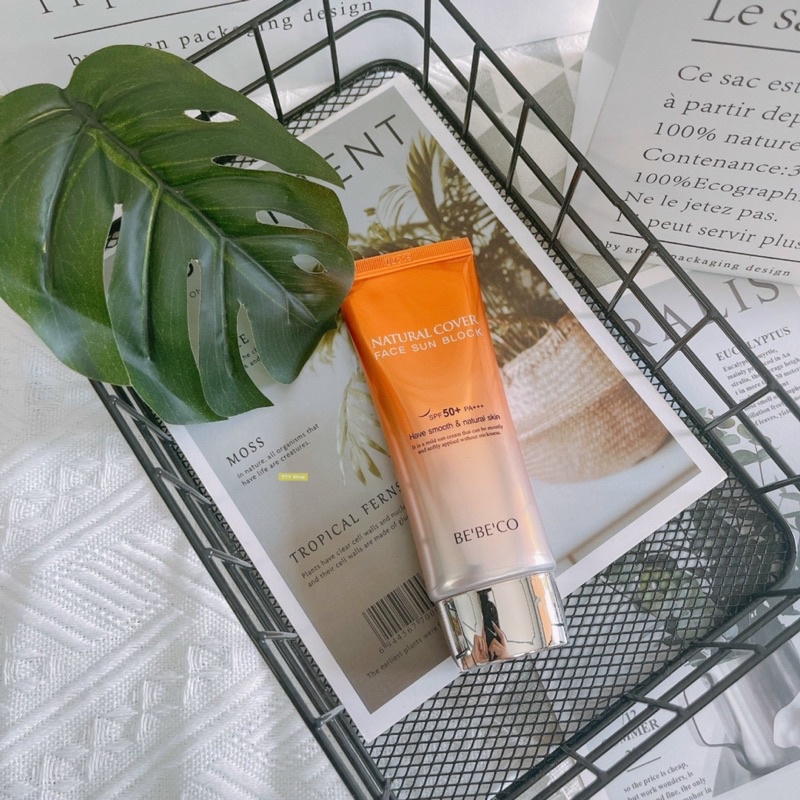 Kem chống nắng nâng tone da che khuyết điểm Bebeco Natural Cover Face Sun Block SPF 70ml