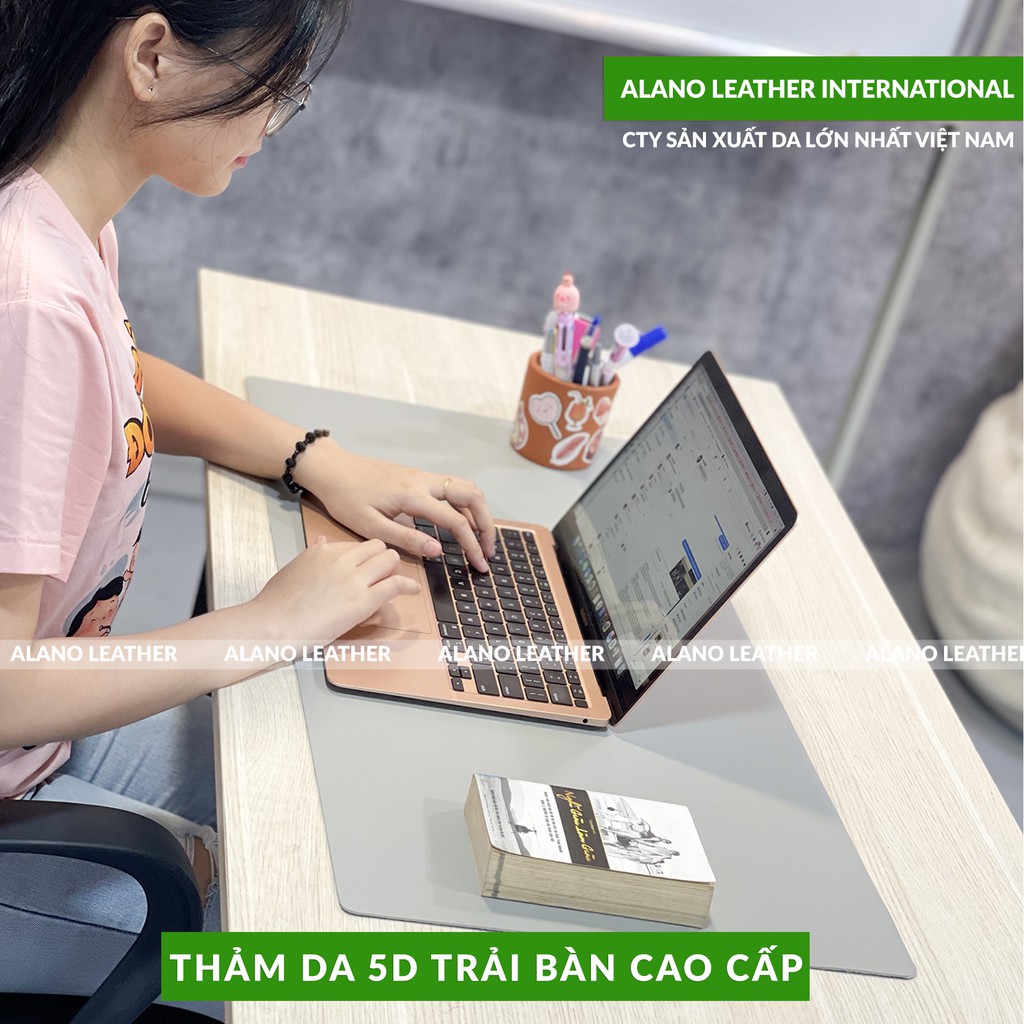 [Hình Thật / Giá Xưởng] Thảm Da Trải Bàn 5D Màu XámPastel Chống Thấm, Chống Trầy, Tiện Lợi, Bảo hành 2 Năm Tại Xưởng