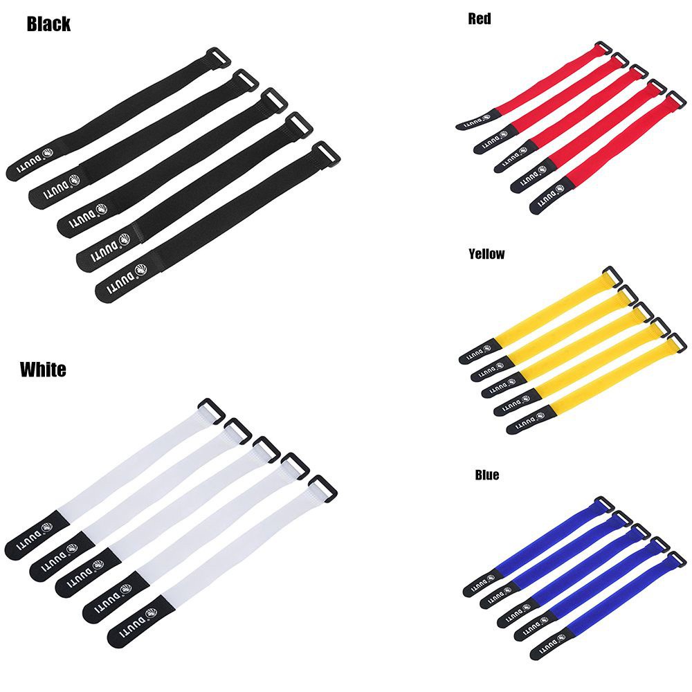 Bộ 5 sợi dây nylon buộc cố định bình nước gắn tay lái xe đạp tiện lợi