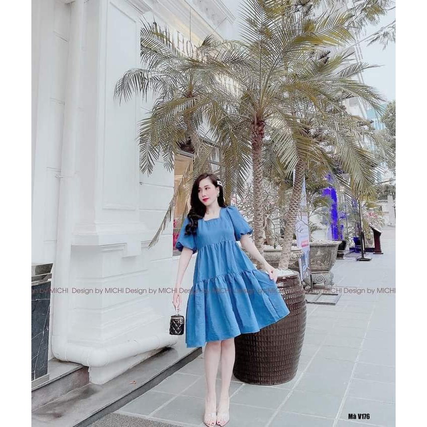 Đầm babydoll kiểu dáng dễ mặc, phù hợp mọi phom người, big size, bầu bì bon chen thoải mái 300g | BigBuy360 - bigbuy360.vn