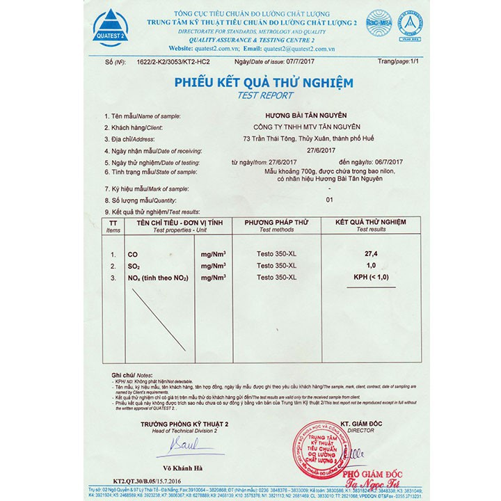 Hương sạch Tân Nguyên, nhang ít khói, hương bài không tăm hộp 100 que mùi hương dịu nhe