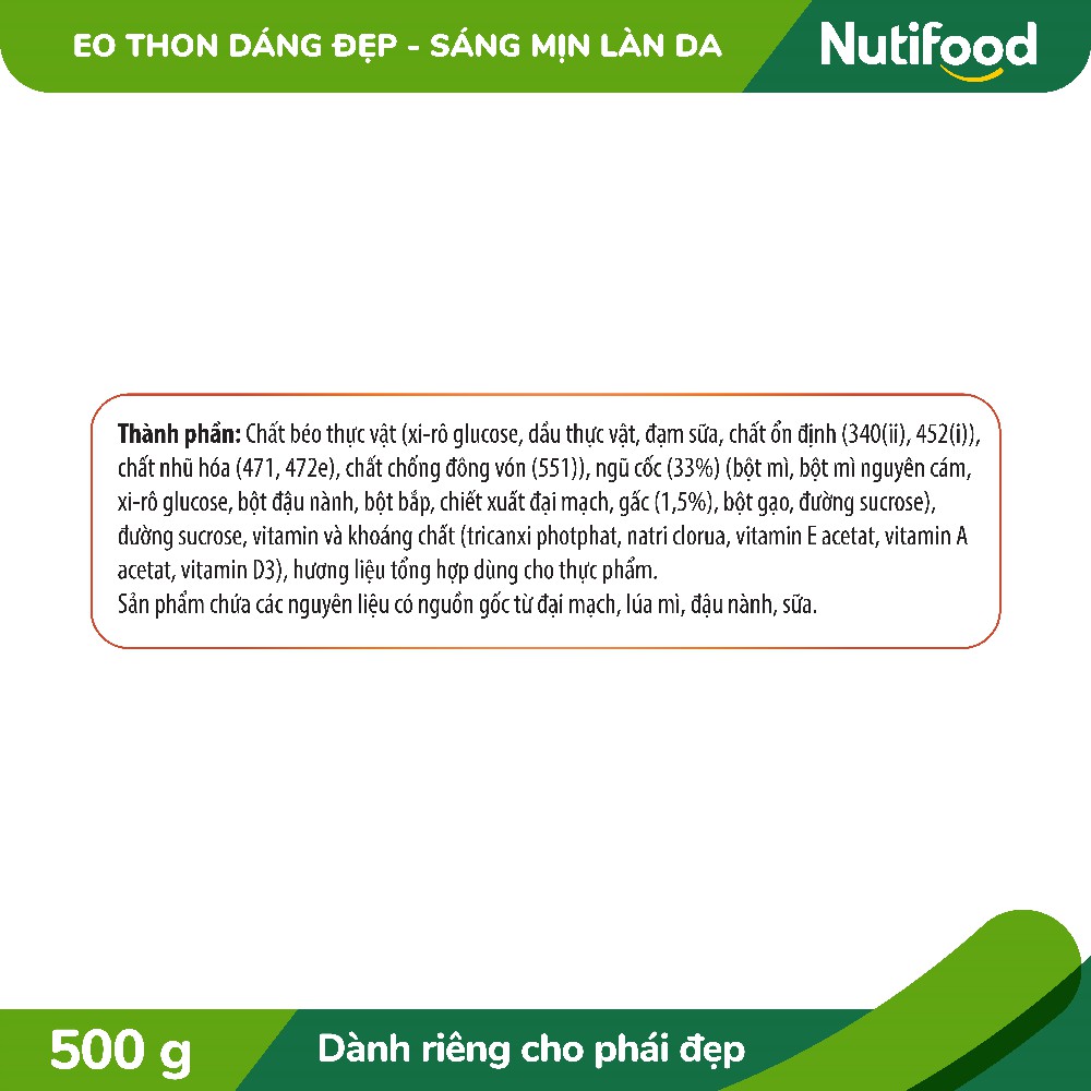 Ngũ cốc dinh dưỡng NutiFood (Gấc 20 gói x 25gr)