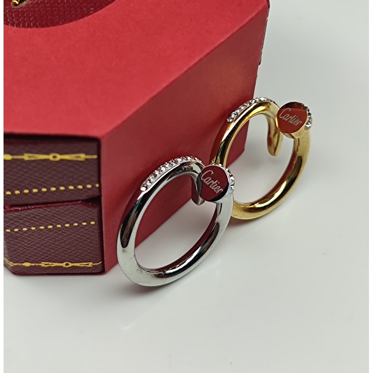2022 New Ready Stock JUSTE UN CLOU RING PINK GOLD DIAMONDS Ring