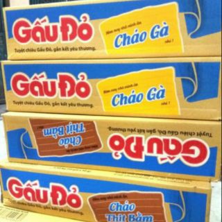 1 thùng cháo gà gấu đỏ 50 gói x 50g
