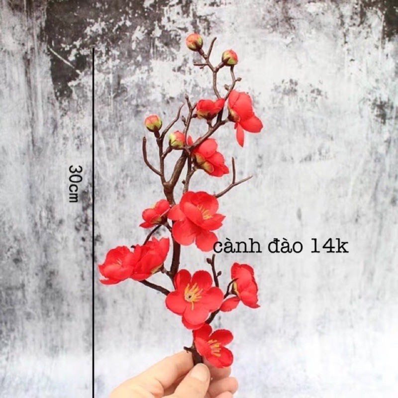 [Freeship] Cành Đào Trang Trí Bánh Kem
